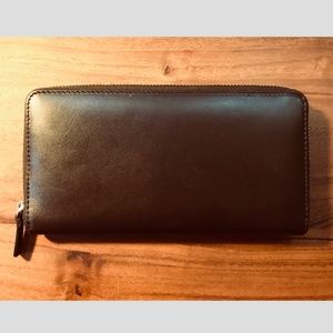 Everlane Long Zip Wallet - Dark Brown